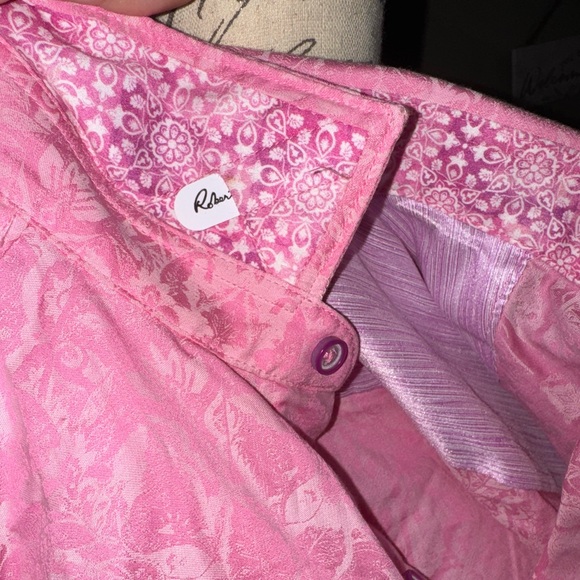Robert Graham NWT Highland Men’s Short Sleeve Cotton Button Down Dress Shirt MED - Picture 10 of 11